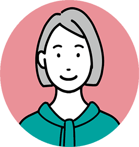 ビジネスウーマンの赤のアイコン